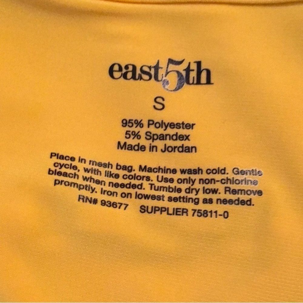 East 5th Yellow Short Sleeve Top - Picture 6 of 8